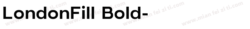 LondonFill Bold字体转换